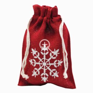 Choc Chip & Orange Biscuits Red Hessian Bag