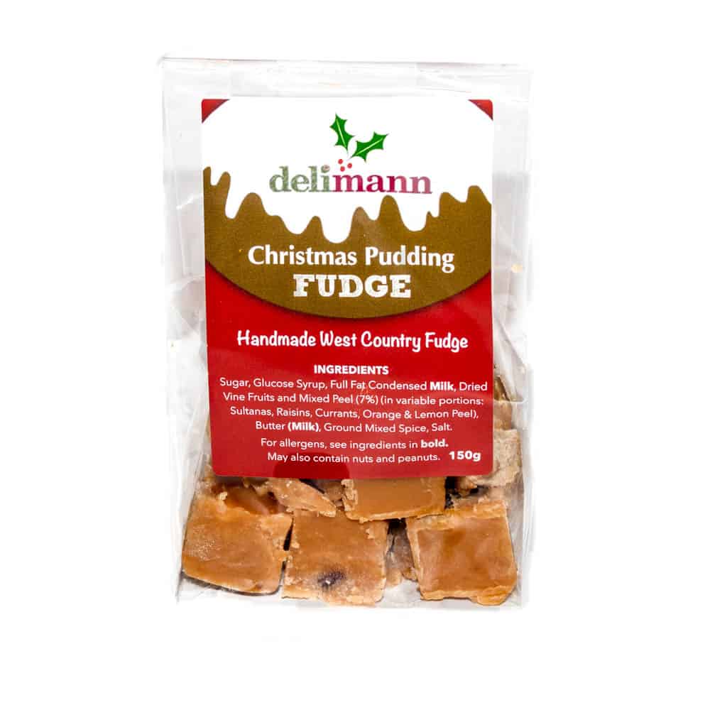Delimann Christmas Pudding Fudge (150g)