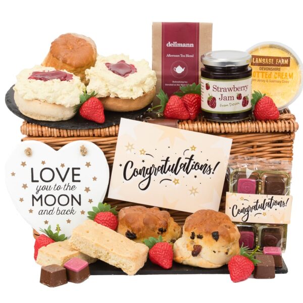 Cream tea gift for new parents