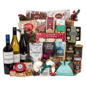 The Grande Christmas Showstopper in Wicker Hamper is a luxurious hamper, expertly curated with a variety of exquisite festive food and wine, all elegantly presented in a beautiful wicker basket.