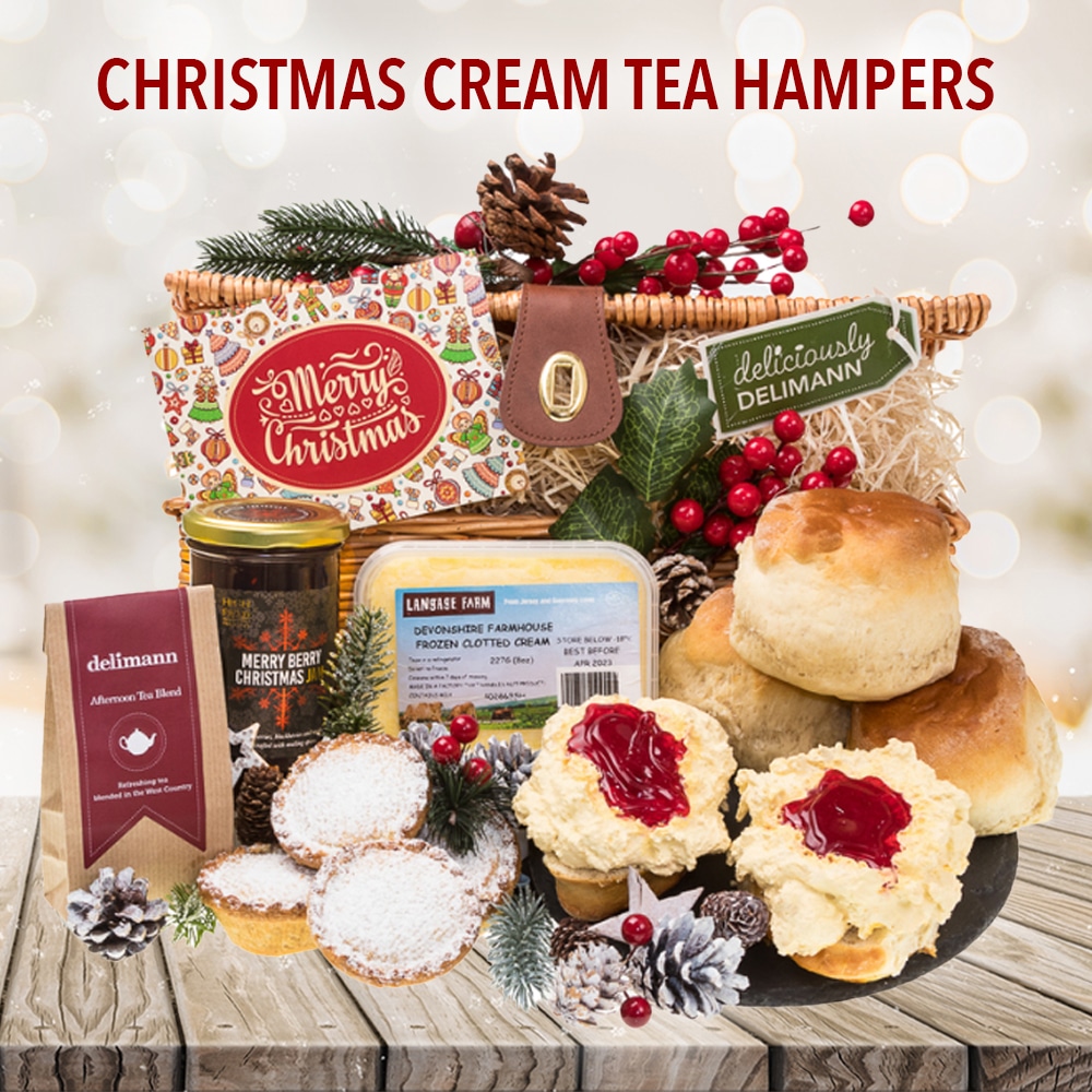 Christmas Cream Tea Hampers Free Delivery Delimann Hampers
