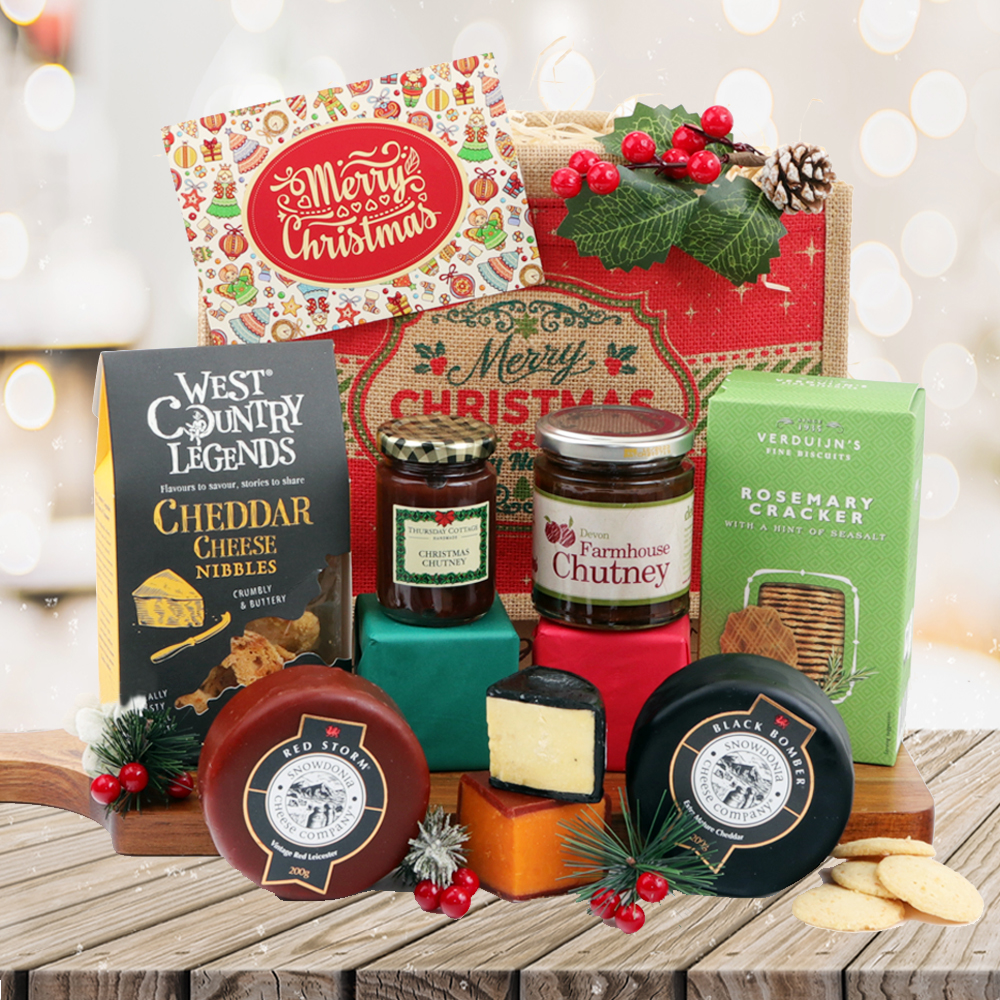 Christmas Cheese Hampers | Delimann Hampers